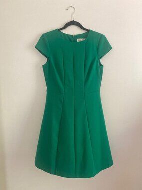 Harper Rose Kelly Green Cap Sleeve Fit & Flare Structured Dress Size 6
